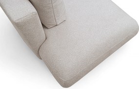 Narożnik Lotulis L II z funkcją spania prawostronny - kremowa dzianina hydrofobowa Blur 01