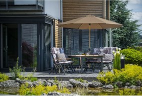 Doppler ALU WOOD parasol ogrodowy 350 cm antracyt