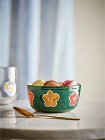 Ciemnozielona kamionkowa miska dla dzieci ø 12 cm Addy – Bloomingville Mini