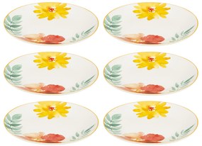 Talerzyki deserowe MARGAUX, porcelanowe, 6 sztuk x Ø19 cm
