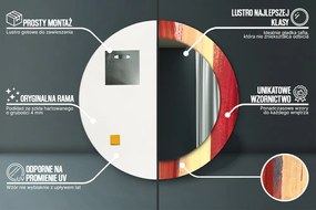 Abstrakcyjny obraz Lustro dekoracyjne okrągłe