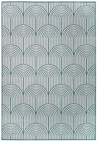 Dywan zewnętrzny dwustronny Pangli zielono-kremowy 80 cm x 150 cm