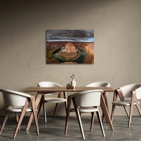Obraz jeziora na klifie (70x50 cm)