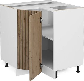 Szafka narożna dąb rzemieślniczy 75.6x60x81.6 r-line