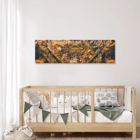 Obraz - Rzeka w kształcie serca (170x50 cm)