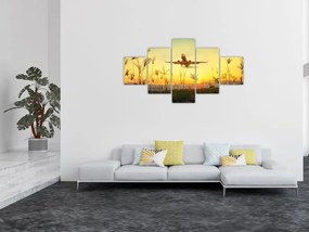 Obraz startującego samolotu (125x70 cm)