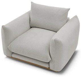 Jasnoszary fotel Ernest – Bobochic Paris