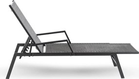 Leżak Ogrodowy ROULE Technorattan Czarny