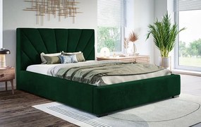 Dwuosobowe łóżko z zagłówkiem 160x200 Lenar 3X - 36 kolorów