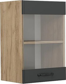 Szklana szafka kuchenna antracytowy domek wiejski 40x31x60 r-line