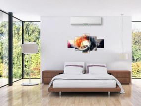 Obraz - W wirze powodzi, akwarela (125x70 cm)
