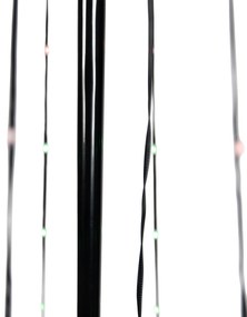 Zewnetrzna Świąteczna lampa podłogowa czarna 240 cm z LED RGB IP44 z pilotem - Nagi Oswietlenie zewnetrzne