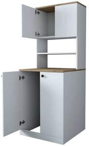 Szafka nad pralkę Kira White and Walnut