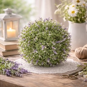 Sztuczna kula Lawenda, średnica 25 cm