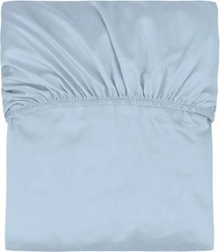Jasnoniebieskie bawełniane prześcieradło z gumką 180x200 cm Oba – noo.ma
