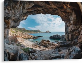 Obraz - Jaskinia przy morzu (70x50 cm)