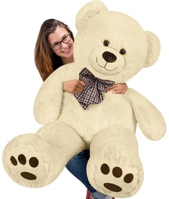Monzana Duży pluszowy miś BENY, 100cm, kremowa