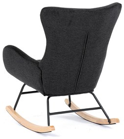 Fotel bujany BK2, czarny