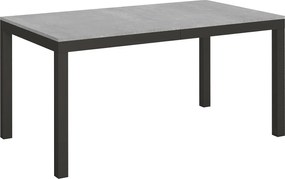 Stół rozkładany 160/264x90 cm Everyday Evolution cementu rama i nogi antracytowe