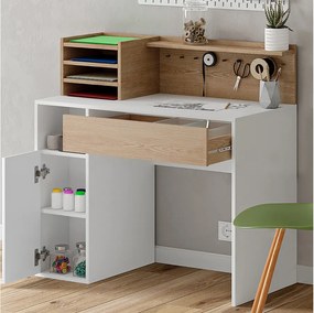 Biurko biały/sonoma 100x50x100