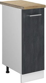 Szafka apteczna czarny beton 30x60x81.6 r-line