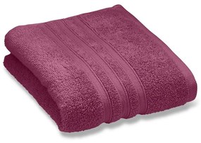Ciemnoróżowy bawełniany ręcznik frotte 50x85 cm Zero Twist – Catherine Lansfield