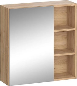 Szafka z lustrem w łazience antracyt 62x21x64 senyo