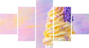Obraz - Lody z lawendą (125x70 cm)