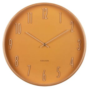 Zegar ścienny Karlsson 5996YE żółty, średnica 40 cm