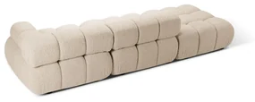 Beżowa sofa modułowa z materiału bouclé 288 cm Bellis – Micadoni