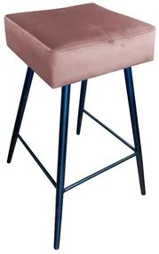 Hoker niski OLIMP VELVET różowy ATOS