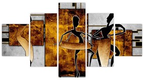 Obraz - Motywy kultury afrykańskiej (125x70 cm)