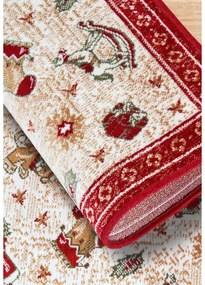 Czerwony dywan z mieszanki bawełny ze świątecznym motywem 50x80 cm Toy's Delight Red Christmas – Villeroy&amp;Boch