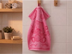 Ręcznik dziecięcy BEBE miś różowy 30x50 cm