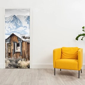 Fototapeta na drzwi - Dom pod górami (95x205cm)
