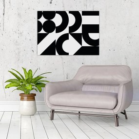 Obraz na szkle - Abstrakcja geometryczna N⁰2 (70x50 cm)