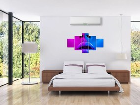 Obraz kolorowych ust (125x70 cm)