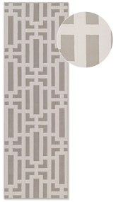 Szaro-kremowy chodnik 80x240 cm Perles Onyx – Elle Decoration