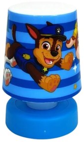 LED dziecięca lampka nocna PAW PATROL 11 cm niebieska