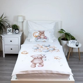 Bawełniana pościel dziecięca do łóżeczka 100x135 cm Miś "Cute" – Jerry Fabrics