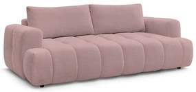 Różowa rozkładana/ze schowkiem sofa 251 cm Fuji – Bobochic Paris