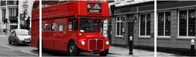 Obraz - Londyn z autobusem (170x50 cm)