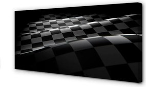 Obraz canvas na ścianę Flaga w Szachownicę