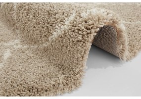 Jasnobrązowy dywan Mint Rugs Hash, ⌀ 120 cm