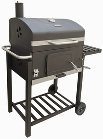 GRILL WĘGLOWY Z KOMINEM I POKRYWĄ MIR4525K