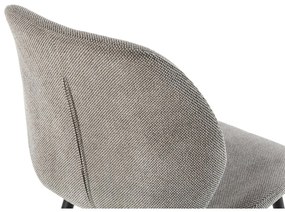 Jasnoszare tapicerowane krzesła zestaw 4 szt. Ansu – Marckeric