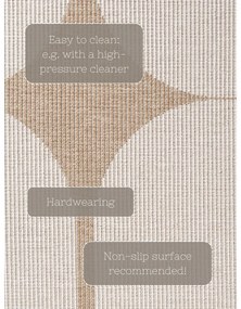 Okrągły dywan odpowiedni na zewnątrz w beżowo-śmietankowym kolorze ø 160 cm Duet Bowen – NORTHRUGS