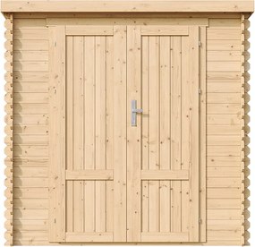 Drewniany domek narzędziowy - 2,22 m² / 142x204xH200 cm - M311F1