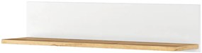 Skandynawska półka ścienna biały + dąb nash - SO B8-R70