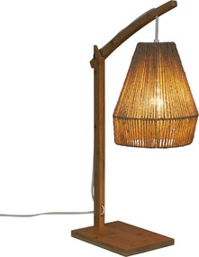 Lampa bambusowa stołowa PALM, 55 cm